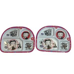 Betty Boop 2007 Plastic Divided Plate Set